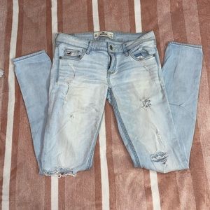 Distressed jeans